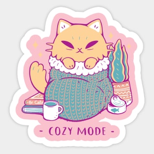 Cozy Mode Sticker